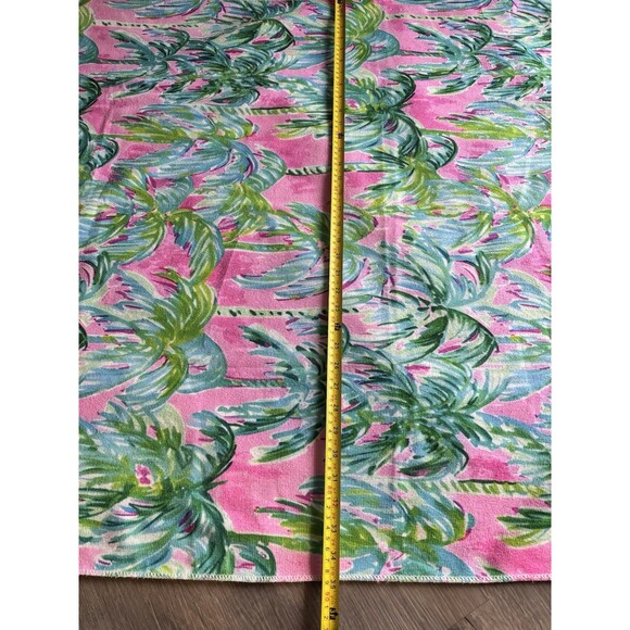 Preppy Palm Beach Oversized Pool/Beach Towel Suite View Pink Green Palm Tree - Picture 8 of 8